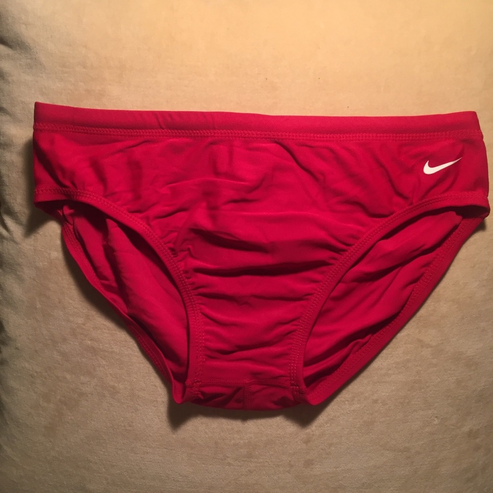 Red Nike Speedo Swimsuit